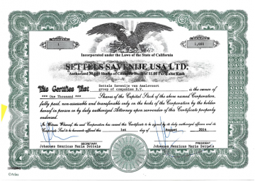 USA Ltd incorporated USA Ltd incorporated